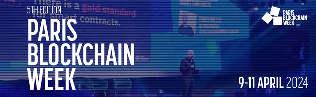 Header image for a live crypto event in Paris