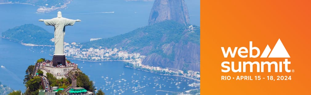 Header image for a live tech event in Rio de Janeiro, Brazil