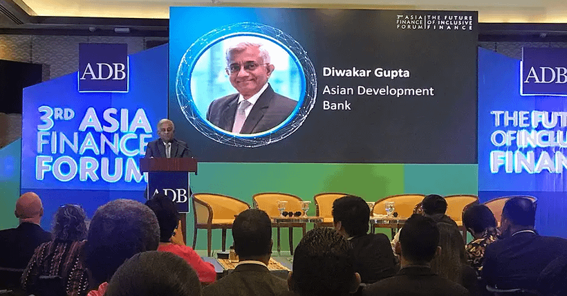 Asian Development Bank Vice President Diwakar Gupta speaking at the 3rd Asia Finance Forum