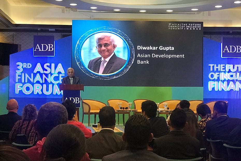 Asian Development Bank Vice President Diwakar Gupta speaking at the 3rd Asia Finance Forum