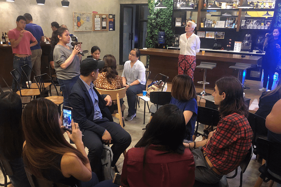 Women in Blockchain October 2019 meetup with Thessy Mehrain, hosted by BlockchainSpace
